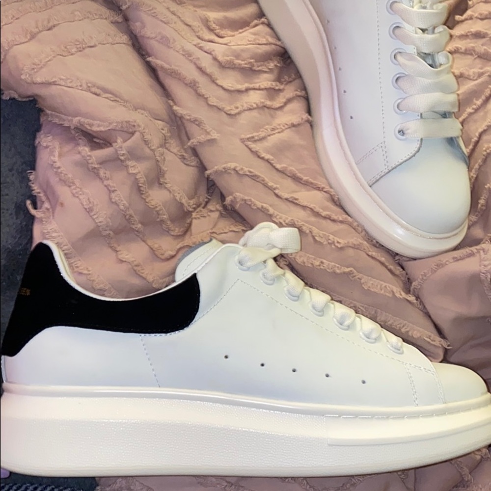 Brand new black and white Alexander McQueen shoes